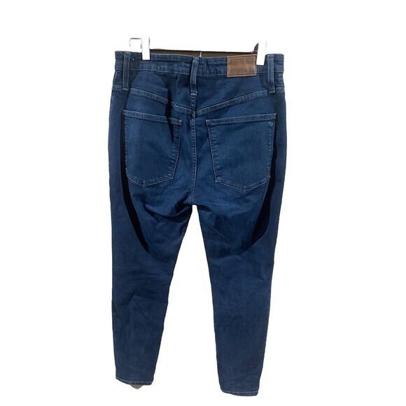 Madewell High Rise Skinny Jeans Women 30 Petite Blue Denim Stretchy Cotton Blend - Picture 2 of 3